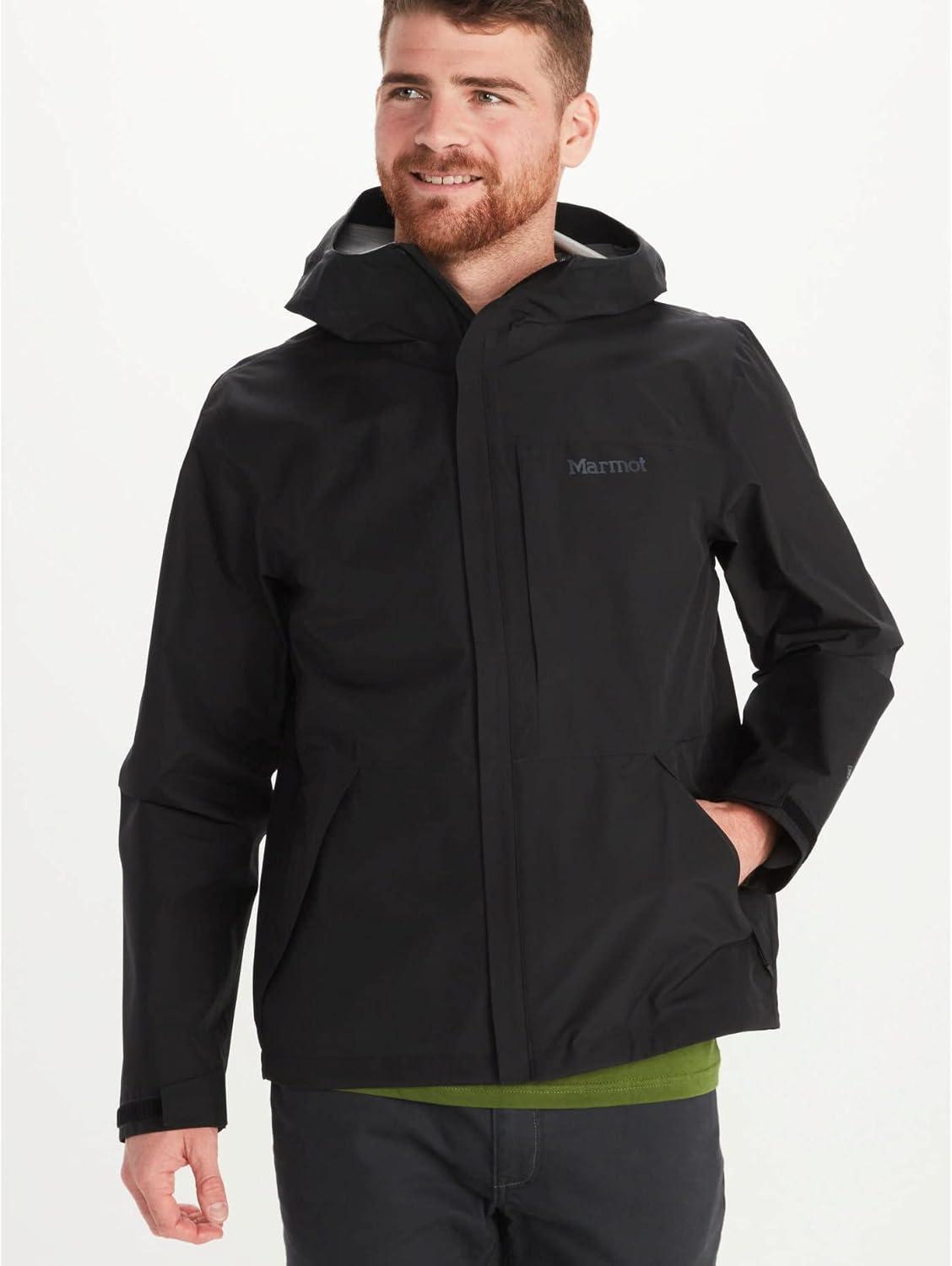 imageMARMOT Mens GORETEX Minimalist Rain Jacket  Packable Breathable Durable Wind ampamp Water ProtectionBlack