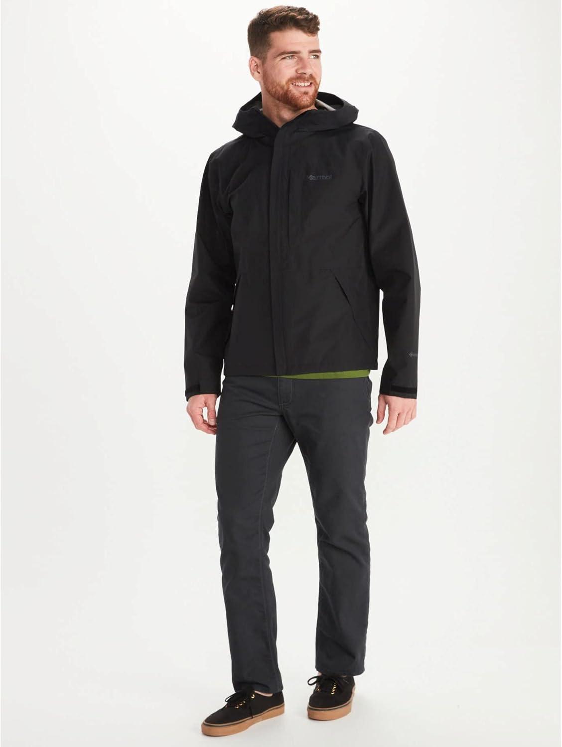 imageMARMOT Mens GORETEX Minimalist Rain Jacket  Packable Breathable Durable Wind ampamp Water ProtectionBlack