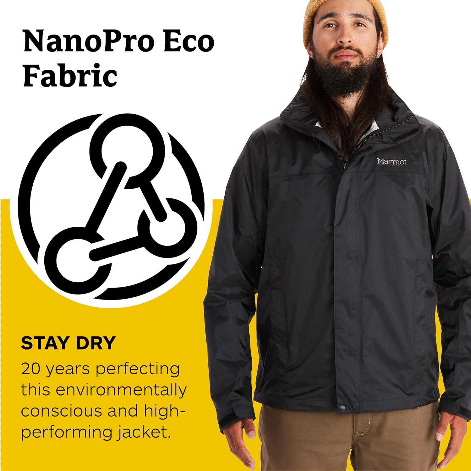 imageMARMOT Mens PreCip Eco JacketBlack