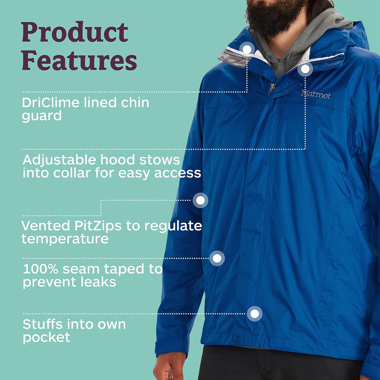 imageMARMOT Mens PreCip Eco JacketBlue Sapphire