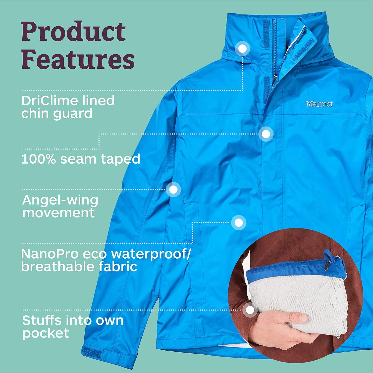 imageMARMOT Mens PreCip Eco JacketClassic Blue