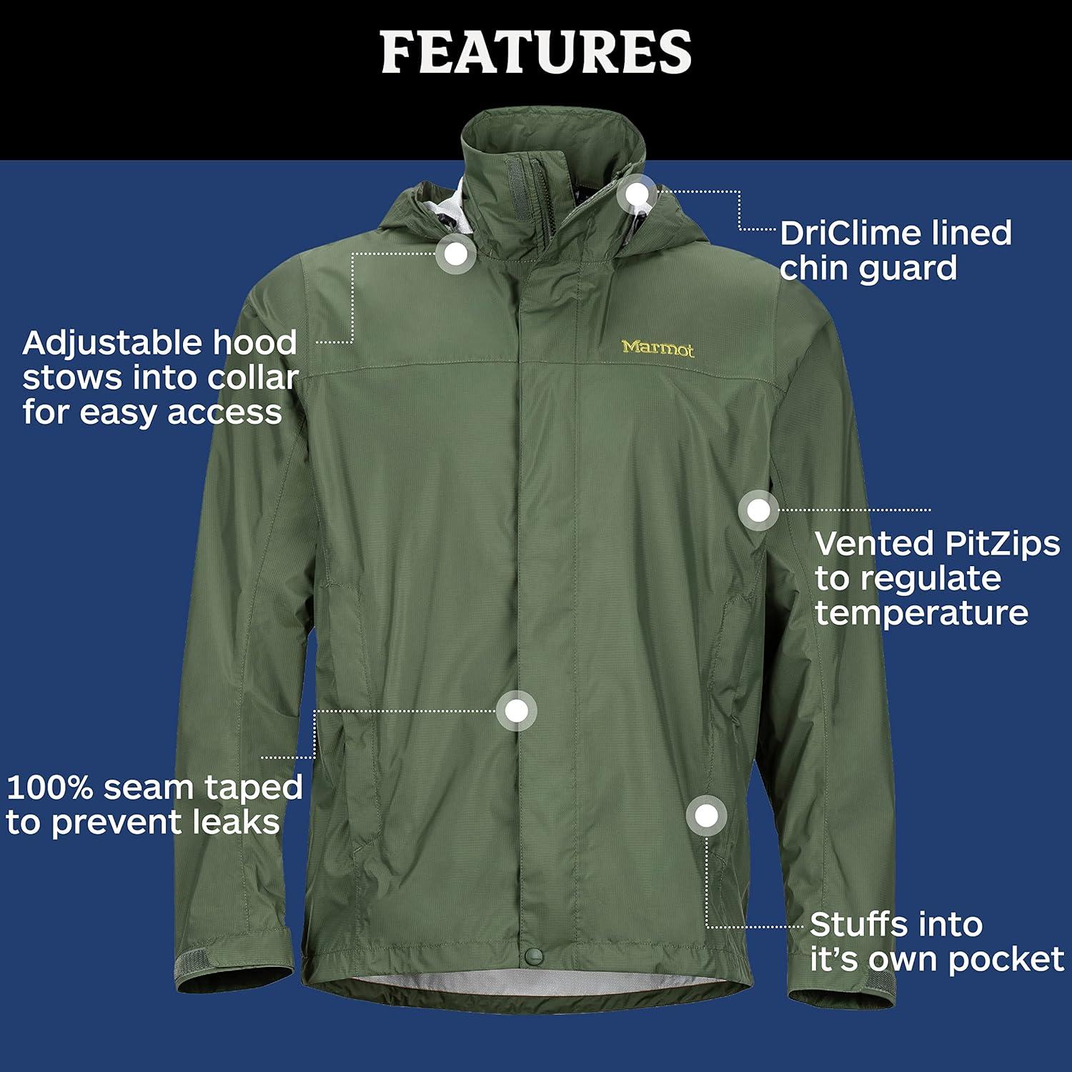 imageMARMOT Mens PreCip Eco JacketCrocodile
