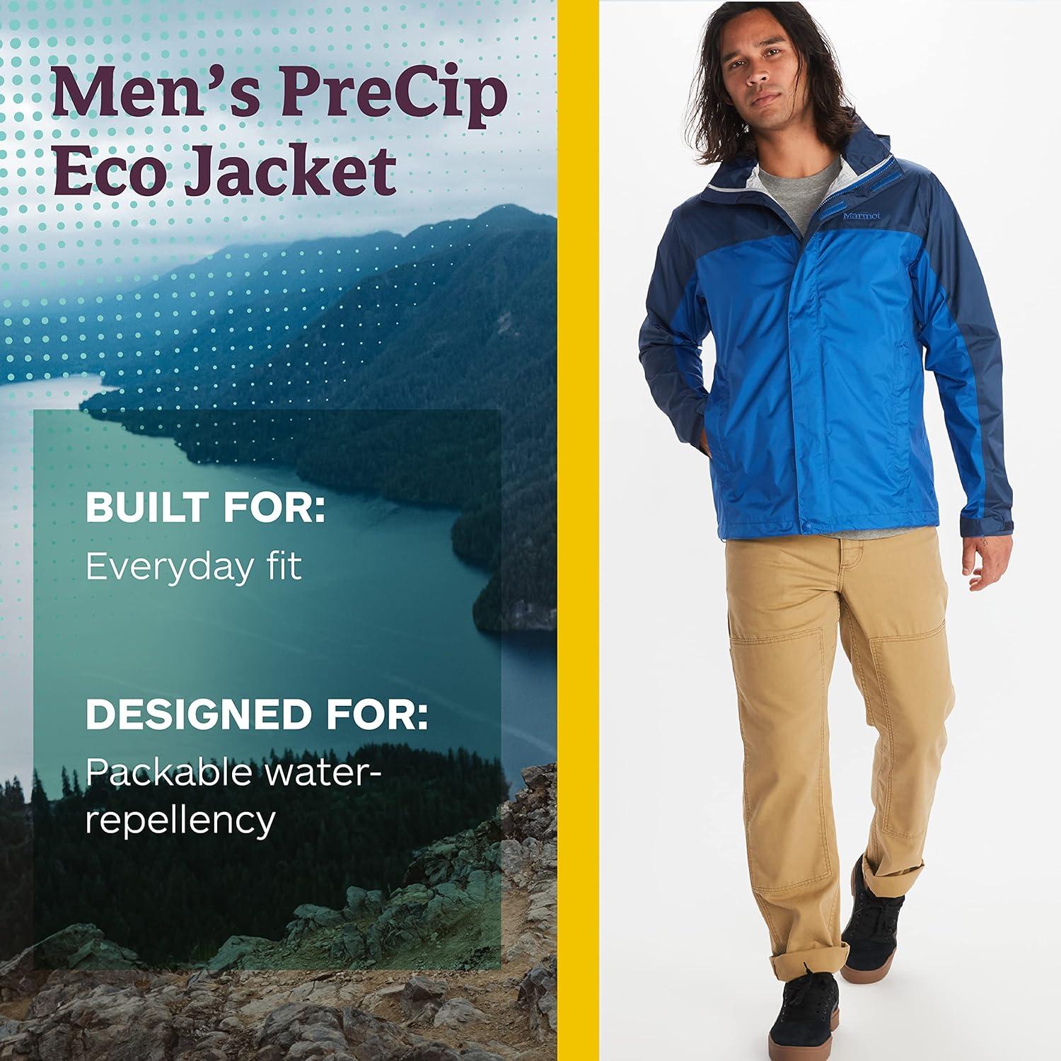 imageMARMOT Mens PreCip Eco JacketDark AzureArctic Navy