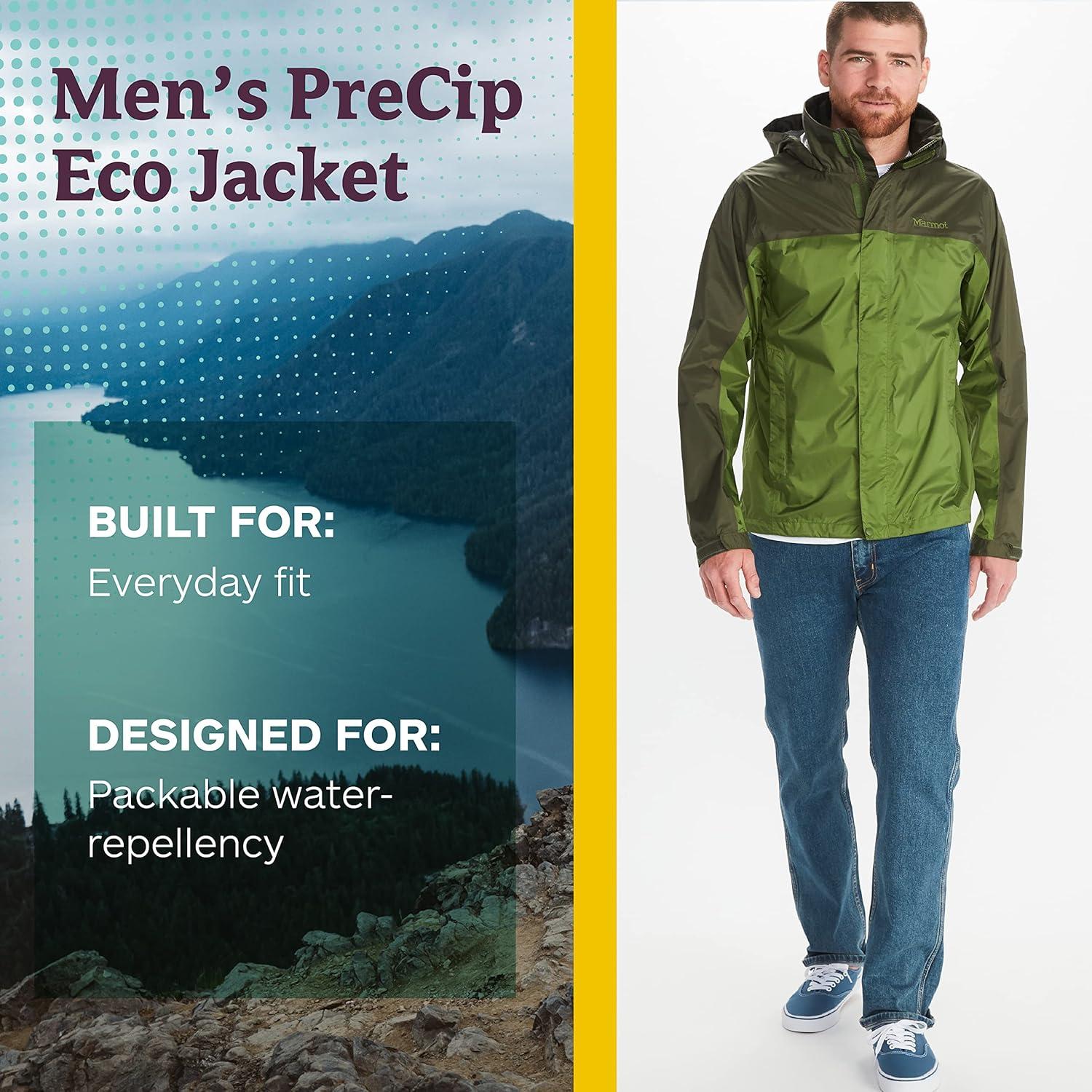 imageMARMOT Mens PreCip Eco JacketFoliage Nori