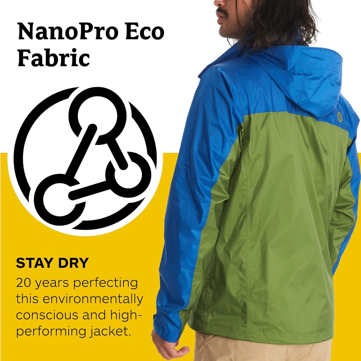 imageMARMOT Mens PreCip Eco JacketFoliageDark Azure