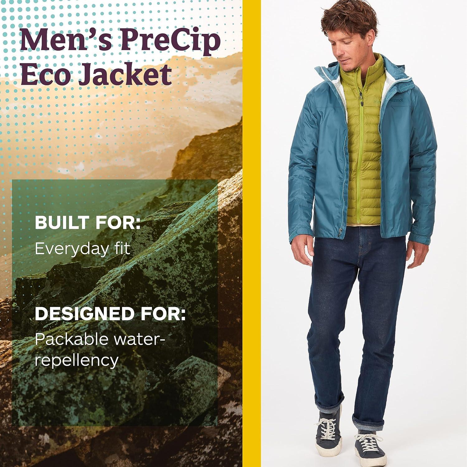 imageMARMOT Mens PreCip Eco JacketMoon River