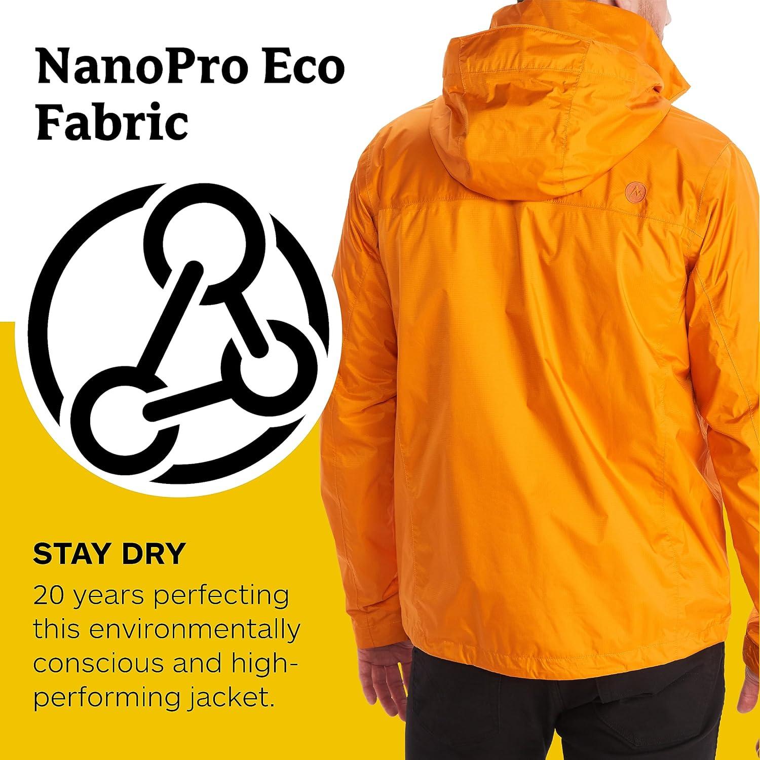 imageMARMOT Mens PreCip Eco JacketOrange Pepper