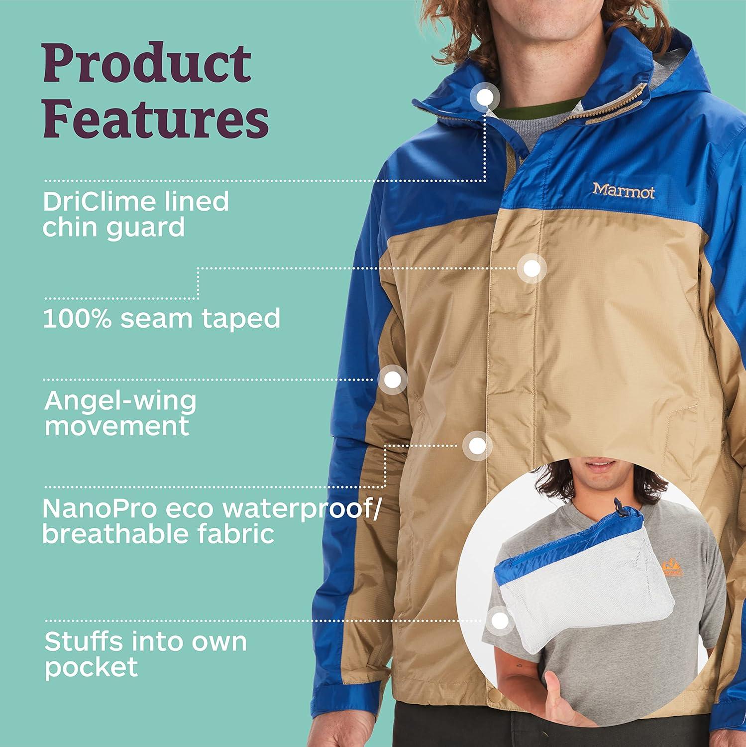 imageMARMOT Mens PreCip Eco JacketShetlandDark Azure