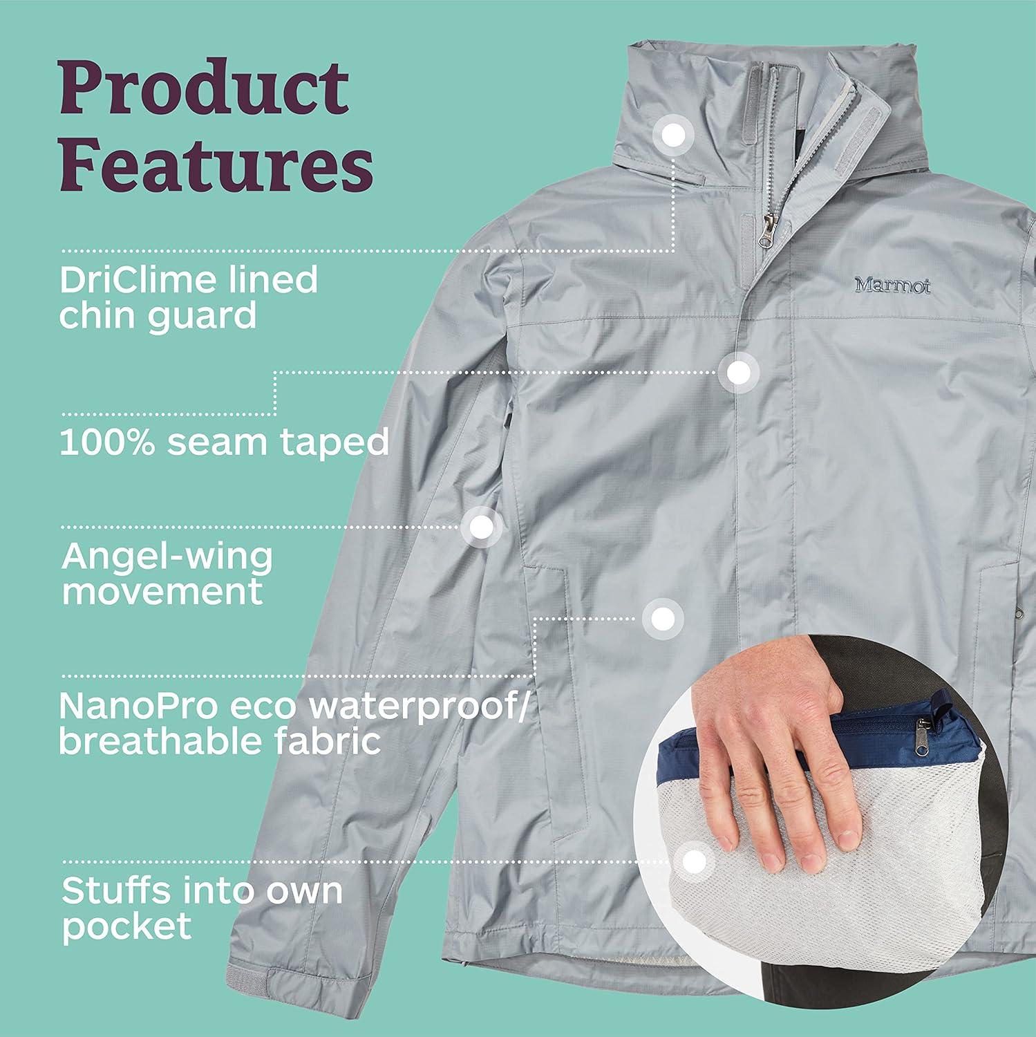 imageMARMOT Mens PreCip Eco JacketSleet