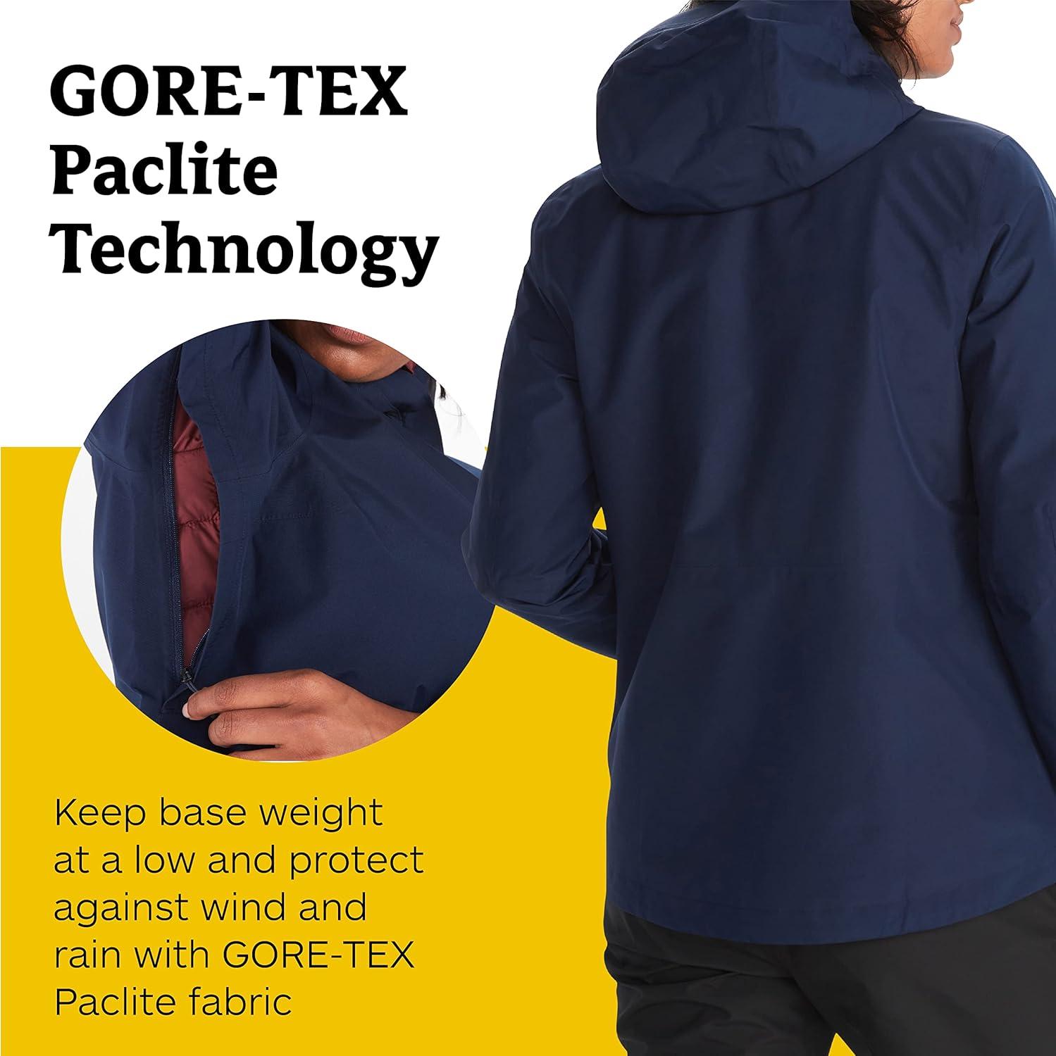 imageMARMOT Womens GORETEX Minimalist Rain Jacket  Packable Breathable Durable Wind ampamp Water ProtectionArctic Navy