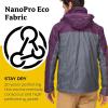 imageMARMOT Mens PreCip Eco JacketSteel OnyxPurple Fig