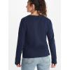 imageMARMOT Womens Coastal LongSleeve TShirt  Screen Printed Graphic on Soft Breathable EcoFriendly CottonPoly BlendArctic NavyStorm