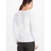 imageMARMOT Womens Coastal LongSleeve TShirt  Screen Printed Graphic on Soft Breathable EcoFriendly CottonPoly BlendWhiteRose Gold