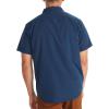 imageMARMOT Mens Aerobora Short Sleeve ButtonDown Shirt  Lightweight Packable QuickDrying UPF ProtectionArctic Navy