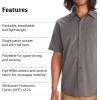 imageMARMOT Mens Aerobora Short Sleeve ButtonDown Shirt  Lightweight Packable QuickDrying UPF ProtectionCinder