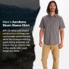 imageMARMOT Mens Aerobora Short Sleeve ButtonDown Shirt  Lightweight Packable QuickDrying UPF ProtectionCrushed Mint