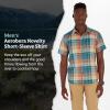 imageMARMOT Mens Aerobora Short Sleeve ButtonDown Shirt  Lightweight Packable QuickDrying UPF ProtectionDark Jungle Wayland Plaid