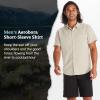 imageMARMOT Mens Aerobora Short Sleeve ButtonDown Shirt  Lightweight Packable QuickDrying UPF ProtectionSandbar