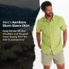 imageMARMOT Mens Aerobora Short Sleeve ButtonDown Shirt  Lightweight Packable QuickDrying UPF ProtectionSpinach Green
