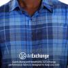 imageMARMOT Mens Aerobora Short Sleeve ButtonDown Shirt  Lightweight Packable QuickDrying UPF ProtectionTwilight Blue Wayland Plaid