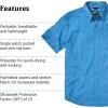 imageMARMOT Mens Aerobora Short Sleeve ButtonDown Shirt  Lightweight Packable QuickDrying UPF ProtectionVarsity Blue
