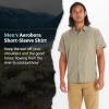 imageMARMOT Mens Aerobora Short Sleeve ButtonDown Shirt  Lightweight Packable QuickDrying UPF ProtectionVetiver