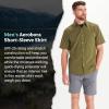 imageMARMOT Mens Aerobora Short Sleeve ButtonDown Shirt  Lightweight Packable QuickDrying UPF ProtectionWinter Moss