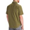 imageMARMOT Mens Aerobora Short Sleeve ButtonDown Shirt  Lightweight Packable QuickDrying UPF ProtectionWinter Moss