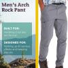 imageMARMOT Mens Arch Rock Pant  Lightweight Breathable QuickDrying Hiking Pant with UPF ProtectionSteel Onyx
