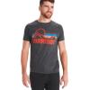 imageMARMOT Mens Coastal ShortSleeve TShirt  Screen Printed Graphic on Soft Breathable EcoFriendly CottonPoly BlendCharcoal Heather