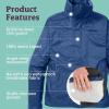 imageMARMOT Mens Precip Eco Waterproof Rain Jacket Big  100 Recycled Breathable Lightweight Packable RaincoatArctic Navy