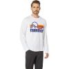 imageMARMOT Mens Coastal LongSleeve TShirt  Screen Printed Graphic on Soft Breathable EcoFriendly CottonPoly BlendWhite