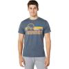 imageMARMOT Mens Coastal ShortSleeve TShirt  Screen Printed Graphic on Soft Breathable EcoFriendly CottonPoly BlendNavy Heather