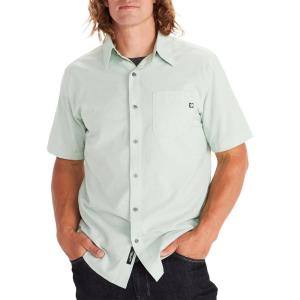 imageMARMOT Mens Aerobora Short Sleeve ButtonDown Shirt  Lightweight Packable QuickDrying UPF ProtectionCrushed Mint