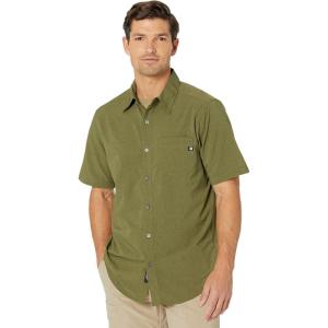 imageMARMOT Mens Aerobora Short Sleeve ButtonDown Shirt  Lightweight Packable QuickDrying UPF ProtectionWinter Moss