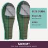 imageMARMOT Ironwood Mummy Sleeping Bag  650 Fill Down Lightweight 30Degree Rating Bomber GreenSteel Onyx Regular