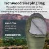 imageMARMOT Ironwood Mummy Sleeping Bag  650 Fill Down Lightweight 30Degree Rating Bomber GreenSteel Onyx Regular