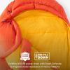imageMARMOT Mens Always Summer 40 Sleeping Bag 650 Fill Down for Camping ampamp BackpackingRed SunSolar