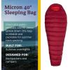 imageMarmot Micron 40 Sleeping Bag  WaterResistent Packable Breathable Sienna RedTomato Regular