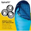 imageMarmot Womens Trestles 15 Sleeping Bag  Insulated WaterResistant LeftZip French BlueHarbor Blue Long