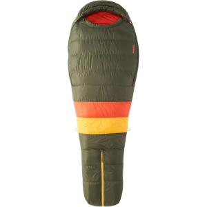 imageMARMOT Mens Never Winter 30 Sleeping Bag 650 Fill Down for Camping ampamp BackpackingNoriRed Sun