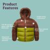 imageMARMOT Kids Guides Down Hoody  700 Fill Insulated WaterResistant Lightweight Puffer Jacket with HoodPineconeCilantro