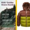 imageMARMOT Kids Guides Down Hoody  700 Fill Insulated WaterResistant Lightweight Puffer Jacket with HoodPineconeCilantro