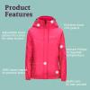 imageMARMOT Kids Precip Eco Waterproof Rain Jacket  100 Recycled Breathable Lightweight Packable RaincoatPink Rock