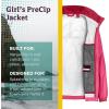 imageMARMOT Kids Precip Eco Waterproof Rain Jacket  100 Recycled Breathable Lightweight Packable RaincoatPink Rock