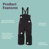 imageMARMOT Kids Rosco Bib  Snow Pants for Kids Winter Pants for Skiing Snowboarding School and Winter PlayBlack