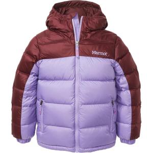 imageMARMOT Kids Guides Down Hoody  700 Fill Insulated WaterResistant Lightweight Puffer Jacket with HoodPaisley PurplePort Royal