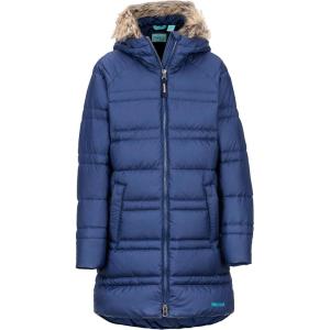 imageMARMOT Kids Montreaux 20 Coat Hooded Down Parka for Kids in Winter Insulated and WaterResistant Arctic Navy XSmall
