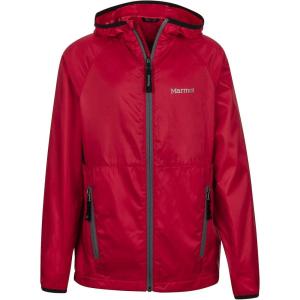 imageMarmot Boys Ether Lightweight Hooded Windbreaker JacketTeam Red