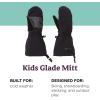 imageMARMOT Kids Glade Winter Mitt  Insulated Durable Waterproof with Fleece Lining Reinforced Palms and Extended GauntletBlack